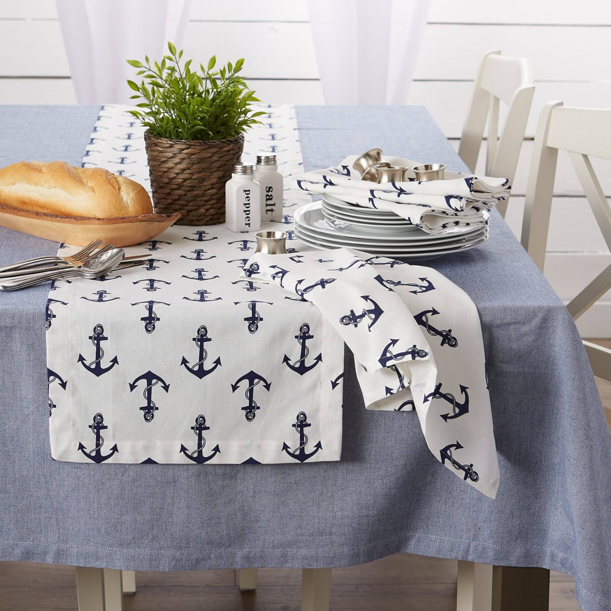 DII® Anchors Away Maritime Spread Napkins, 6ct.